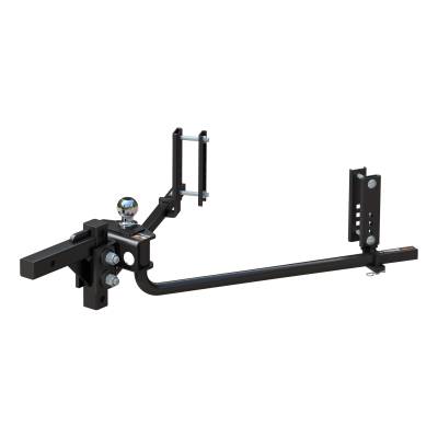 CURT - CURT 17599 TruTrack Round Bar Weight Distribution Hitch w/2x Sway Control 5-8K