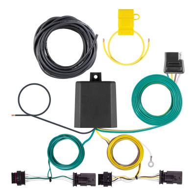 CURT - CURT 56549 Custom Wiring Harness 4-Way Flat Output for Tesla Model 3