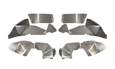 Fishbone Offroad - Fishbone FB33108 F/R Aluminum Raw Inner Fenders for 18+ Jeep Wrangler JL