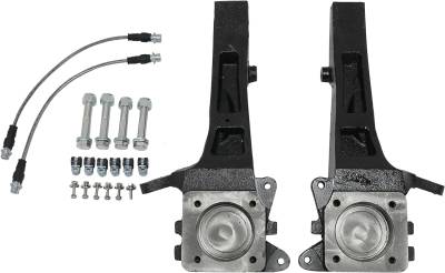 Freedom Off-Road - Freedom FO-T701F40 4" Front Spindles w/Ext Brake Lines for 05-23 Toyota Tacoma