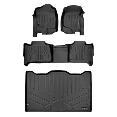 SMARTLINER - SMARTLINER SA0015/B0015/E0238 FR/RR Black Floor Liners for Suburban/Yukon XL