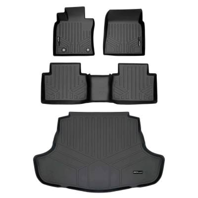 SMARTLINER - SMARTLINER SA0330/B0449/D0330 Front/Rear BLACK Floor Liners for Camry Hybrid