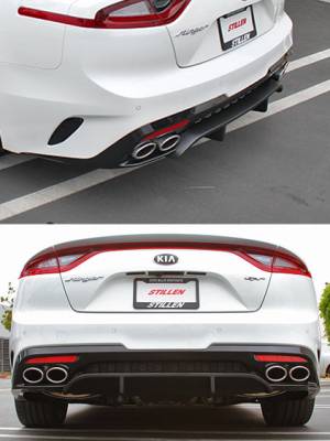 Stillen - Stillen KB26002 Unpainted Rear Bumper Valance Diffuser for 18-21 Kia Stinger GT
