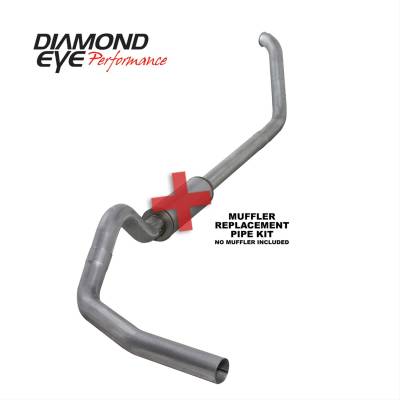 Diamond Eye Performance - Diamond Eye K4319A-RP 4" Alum Turbo Back Exhaust for 00-03.5 Ford F250/F350 7.3L