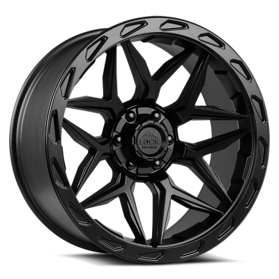Lock Off-Road - Lock Off-Road LC07 Matrix 17x9 5x5.0/5.5 0mm Matte Black/Black MATRIX-7921MB