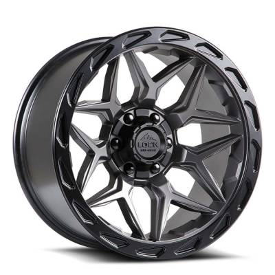 Lock Off-Road - Lock Off-Road MATRIX-7921MGMBR Matrix Wheel 17x9 5x5.0/5.5 0mm Gray