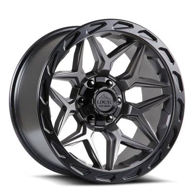Lock Off-Road - Lock Off-Road MATRIX-7936MGMBR LC07 Matrix 17x9 6x5.5/135 0mm Matte Gray/Black
