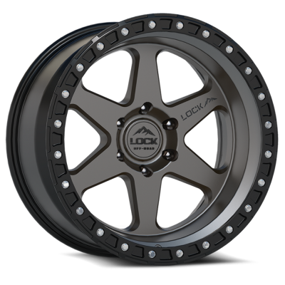 Lock Off-Road - Lock Off-Road Wheel OLYMPUS-7969MGMBR Olympus 17X9 6x5.5 -35mm Gray