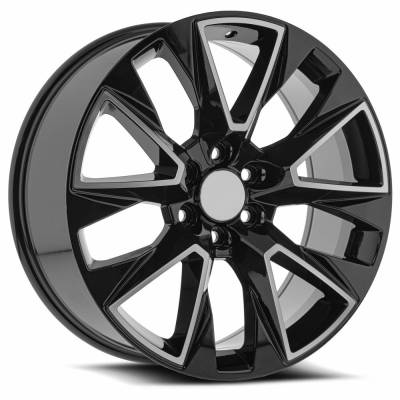 O.E. Revolution - O.E. Revolution Wheel C14 22x9 6x5.5 28mm Gloss Black & Machined C14-2295028BM
