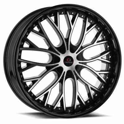 Cavallo - Cavallo Wheel CLV-33 18x8 5x100/4.5 35mm Black/Machined CLV-33188051001143+35BM