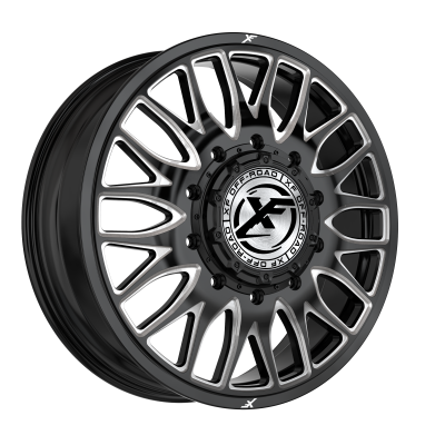 XF Dually - XF Dually Wheel XF-240 26x8.25 10x225 110mm Black/Machined 240F268265110GBM