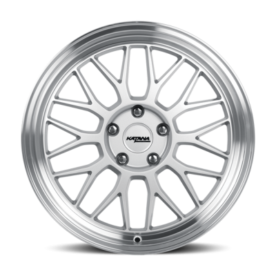 Katana - Katana Wheel KR06-188050GSL KR06 18X8 5x100 40mm Gloss Silver w/Machined Lip