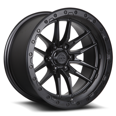 Lock Off-Road - Lock Off-Road KRAWLER-179069MB LC06 Krawler 17x9 6x5.5 1mm Matte Black/Black