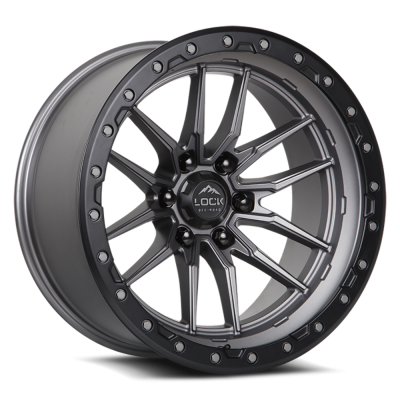 Lock Off-Road - Lock Off-Road KRAWLER-2186MGMBR Krawler 20X10 8x6.5 -18mm Gray