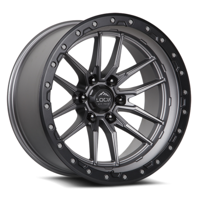 Lock Off-Road - Lock Off-Road Wheel KRAWLER-221063MGMBR KRAWLER 22X10 6x135 -18mm Gray