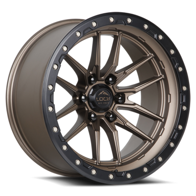 Lock Off-Road - Lock Off-Road LC06 Krawler 17x9 5x5.0 12mm Matte Bronze/Black KRAWLER-7957MRMBR