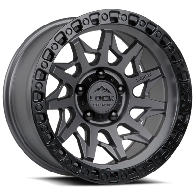 Lock Off-Road - Lock Off-Road LC01 Lunatic 20x9 6x5.5 0mm Matte Gray/Black LUNATIC-2969MGMBR