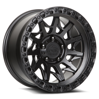 Lock Off-Road - Lock Off-Road LC01 Lunatic 17x9 5x5.0 12mm Matte Black/Black LUNATIC-7957MB