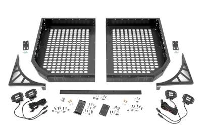 Rough Country Suspension Systems - Rough Country 96121 Rear Cargo Rack Tray Black for Cfmoto Uforce 1000