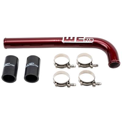 Wehrli Custom Fabrication - Wehrli WCF100517-RED Upper Coolant Pipe for 10-18 6.7L Cummins Red