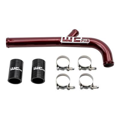 Wehrli Custom Fabrication - Wehrli WCF100867-RED Upper Coolant Pipe for 13-15 6.7L Cummins Dual Radiator