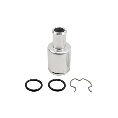 Wehrli Custom Fabrication - Wehrli WCF100155 Fitting Kit GM Heater Core Quick Connect Straight Billet