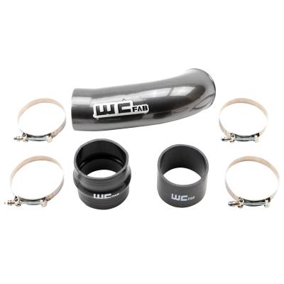 Wehrli Custom Fabrication - Wehrli WCF100720-GB Intake Resonator Pipe 4" 20-25 Duramax L5P OEM Air Box Black