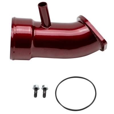 Wehrli Custom Fabrication - Wehrli WCF100721-RED Intake Horn 3.5" for 17-19 Duramax L5P Red