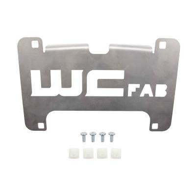 Wehrli Custom Fabrication - Wehrli WCF100156 Lower Valance License Plate Mount Bracket for 15-19 Chevy HD