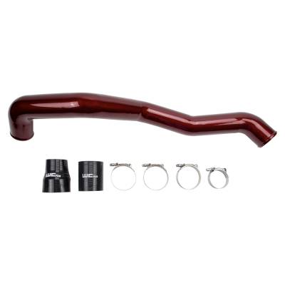 Wehrli Custom Fabrication - Wehrli WCF100353 Red Driver Side 3" Intercooler Pipe 11-16 Duramax LML Red
