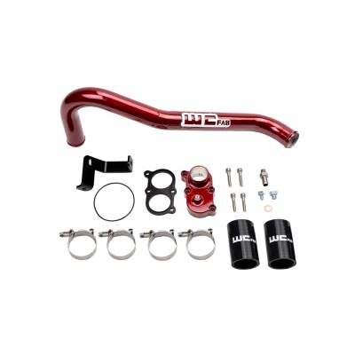 Wehrli Custom Fabrication - Wehrli WCF100420-RED Thermostat Housing Kit for 06-10 Duramax LBZ/LMM Red
