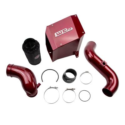 Wehrli Custom Fabrication - Wehrli WCF100302-Red Intake Kit Stage-2 4" for 06-07 Duramax LBZ Red