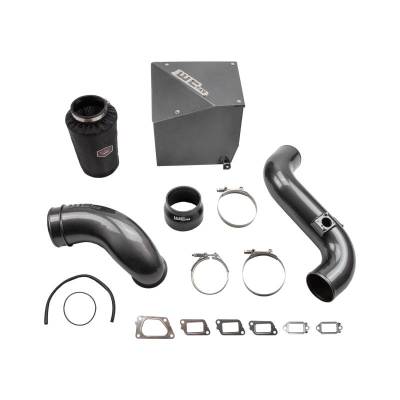 Wehrli Custom Fabrication - Wehrli WCF100304-GB Intake Kit Stage-2 4" for 11-16 Duramax LML Gloss Black