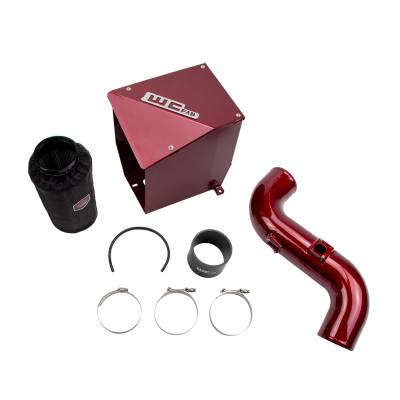 Wehrli Custom Fabrication - Wehrli WCF100194-RED 4" Intake Kit for 11-16 Duramax LML Red