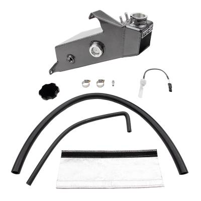 Wehrli Custom Fabrication - Wehrli WCF100284-GB Gloss Black Coolant Tank Placement for 19-24 Cummins 6.7L