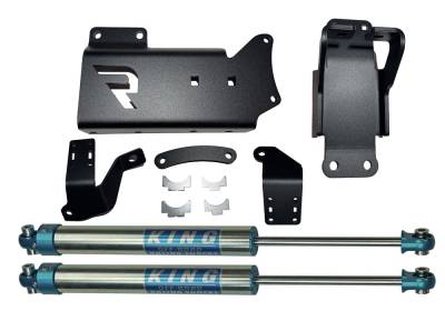 Superlift - Superlift 92770-1 Dual Steering Stabilizer Kit KING Cyl 14-25 RAM 2500/3500 4WD-