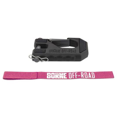 Mishimoto - Mishimoto BNWN-HK-01PK Borne Pink Winch Hook & Hand Tether