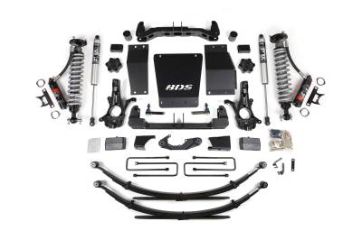 BDS Suspension - BDS Suspension BDS716PSS FOX 4" Lift Kit w/Leafs for 14-18 GM 1500 Alum/Stamped