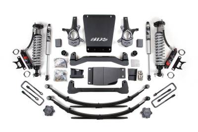BDS Suspension - BDS Suspension BDS177PSS FOX 6" Lift Kit 3.5" Leaf Springs for 07-13 GM 1500 4wd