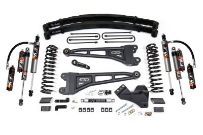 BDS Suspension - BDS Suspension BDS2233FPE 4" Radius Arm 2" Rear Leaf Spring for 17-19 F250/F350