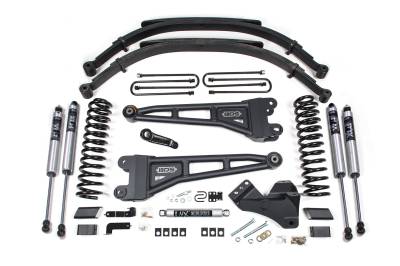 BDS Suspension - BDS Suspension BDS2208FS FOX 5" Radius Arm 3" Rear Leaf for 23-25 F250/F350
