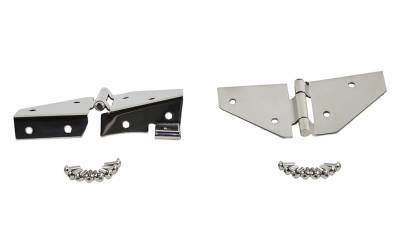 Kentrol - Kentrol 30427 Windshield Hinge NoMirror Holes Pair for 76-95 Jeep Wrangler CJ/YJ