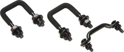 Kentrol - Kentrol 50411 Black Windshield Tie Down Kit for 55-86 Jeep CJ