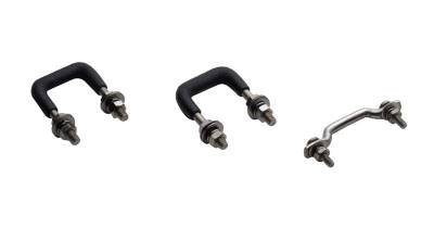 Kentrol - Kentrol 30411 Polished Windshield Tie Down Kit for 55-86 Jeep CJ