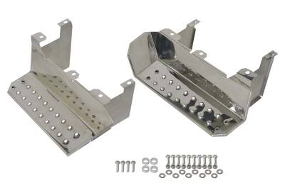 Kentrol - Kentrol 30432 Polished Side Steps Pair for 76-95 Jeep Wrangler CJ7 & YJ