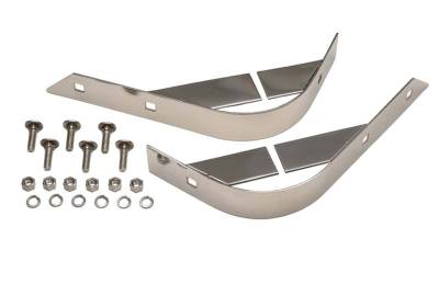 Kentrol - Kentrol 30404 Polished Rear Body Guard Pair for 55-86 Jeep CJ