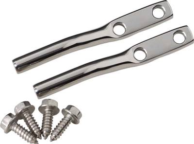 Kentrol - Kentrol 30549 Polished Door Strap Pins Pair for 76-95 Jeep Wrangler CJ & YJ