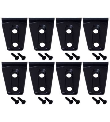 Kentrol - Kentrol 80021 Black Door Hinge Overlays 8Pc for 07-18 Jeep Wrangler JK 4DR