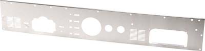 Kentrol - Kentrol 30562 Brushed Silver Dash Panel w/o Radio Opening for 76-86 Jeep CJ