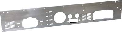 Kentrol - Kentrol 30565 Brushed Silver Dash Panel w/Radio Opening for 77-86 Jeep CJ